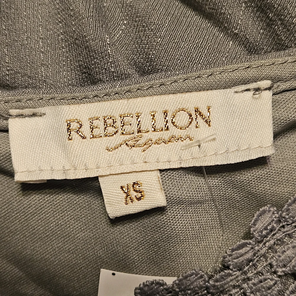 NWT Rebellion Sleeveless Tiered Maxi Dress - Olive Green - Boho - Picture 5 of 8